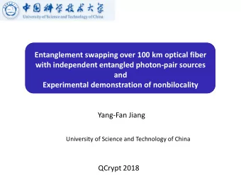 with independent entangled photon-pair sources  and  Experimental demonstration of nonbilocality