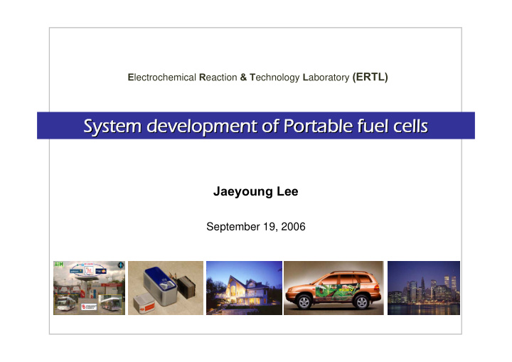 portable fuel cell system s