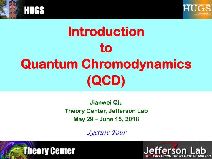intr introduc oduction tion to to qua quantum ntum chr