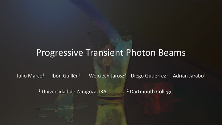 progressive transient photon beams