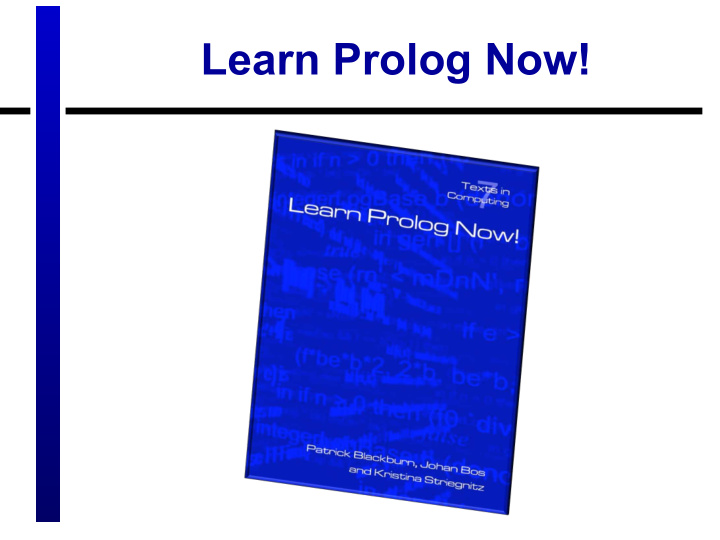 learn prolog now swi prolog