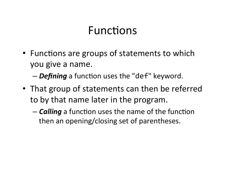 func ons