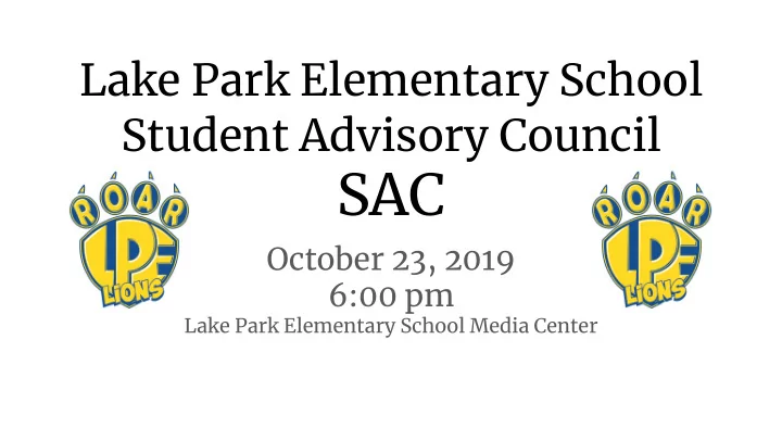 lake park elementary school