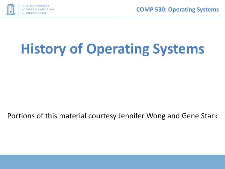 history of operating systems
