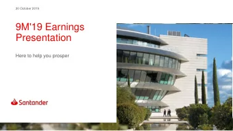 Presentation  Here to help you prosper  Important Information  Non-IFRS and alternative performance