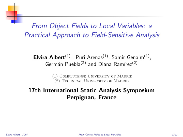 from object fields to local variables a practical