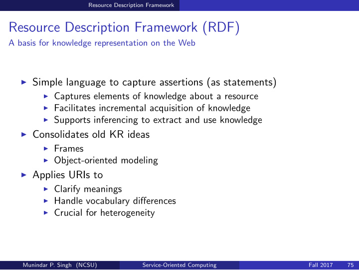 resource description framework rdf