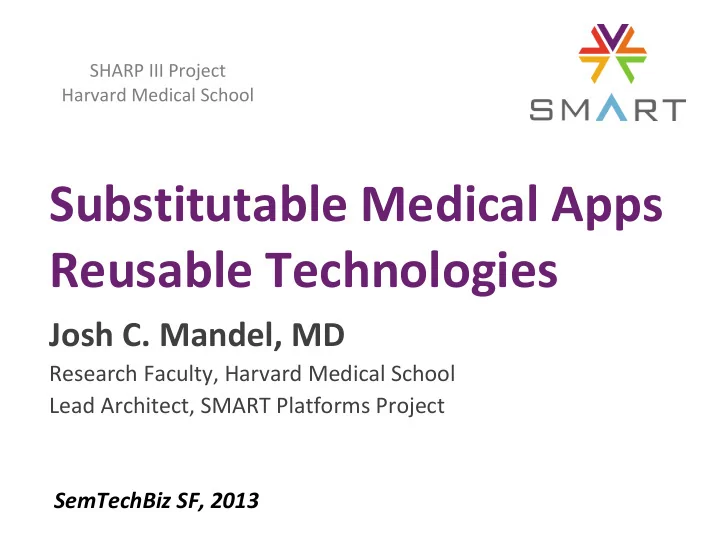 substitutable medical apps reusable technologies