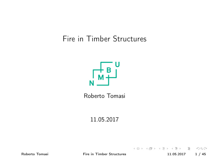 fire in timber structures
