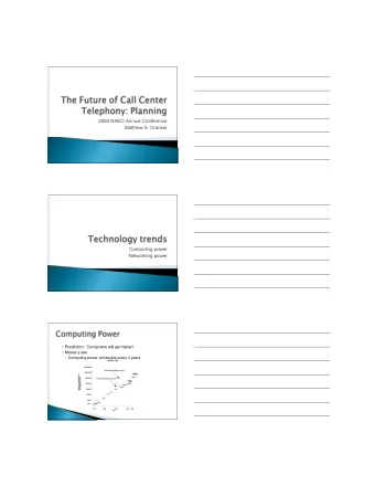 2008 NAEO Annual Conference  Matthew S. Crocker  Computing power  Networking power  Prediction: