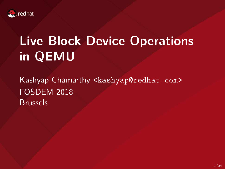 live block device operations in qemu