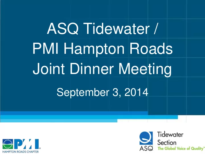 joint dinner meeting