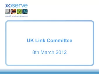 UK Link Committee  8th March 2012  AGENDA  Project Q Update  Access Controls (PAWS)