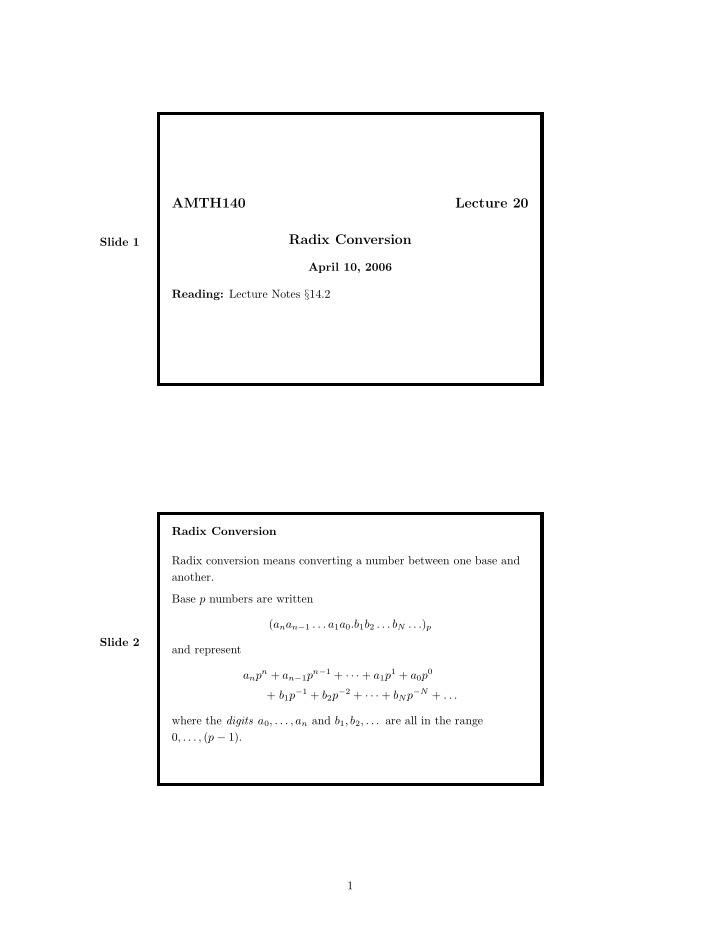 amth140 lecture 20 radix conversion