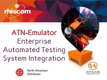 Enterprise  Automated Testing  System Integration  North American  Distributor  ATaaS Technology