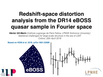 Redshift-space distortion  analysis from the DR14 eBOSS  quasar sample in Fourier space Hctor