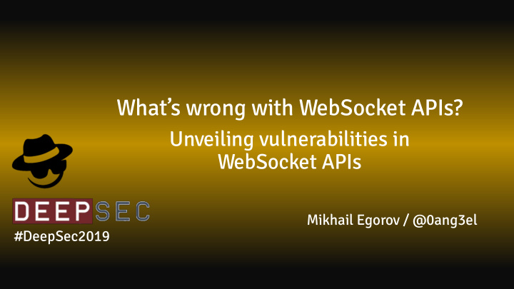 what s wrong with websocket apis
