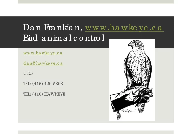 da n f ra nkia n www ha wke ye c a bird a nima l c o ntro