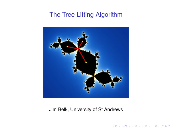 the tree lifting algorithm