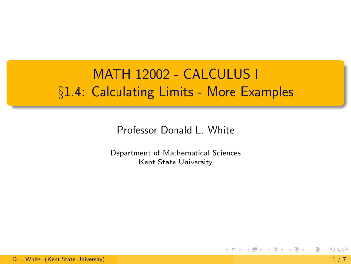 math 12002 calculus i 1 4 calculating limits more examples