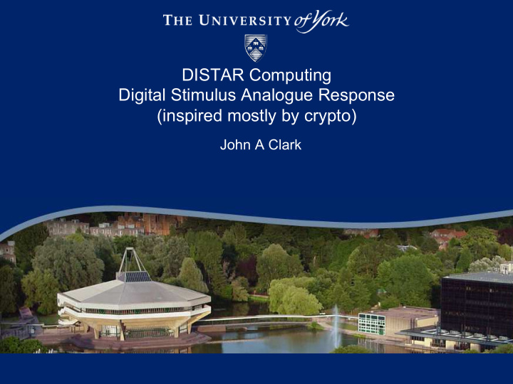 distar computing digital stimulus analogue response