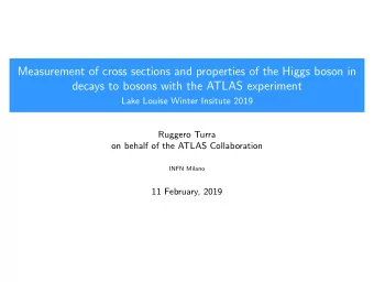 Measurement of cross sections and properties of the Higgs boson in  decays to bosons with the ATLAS