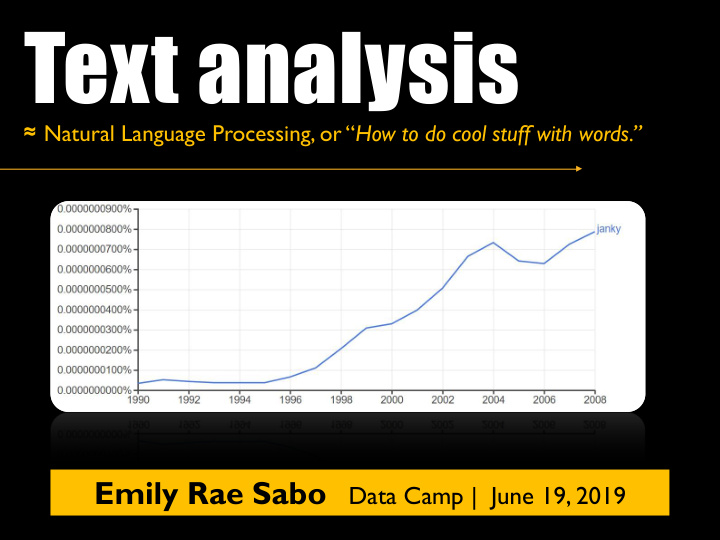 text analysis