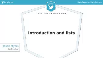 DataCamp  Data Types for Data Science  DataCamp  Data Types for Data Science  Data types  Data type