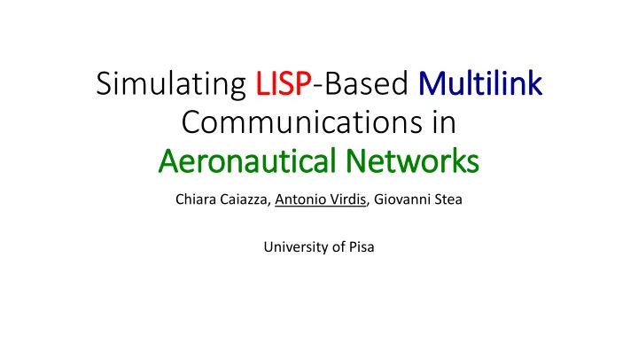 communications in