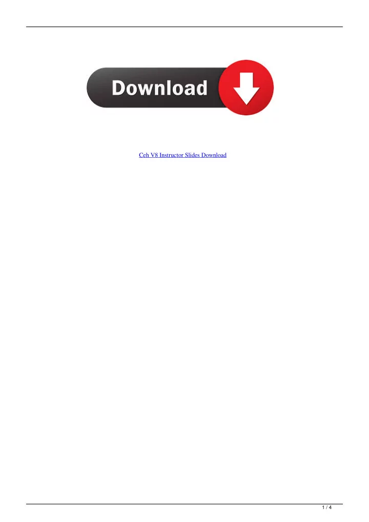 ceh v8 instructor slides download