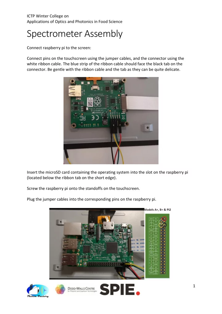 spectrometer assembly