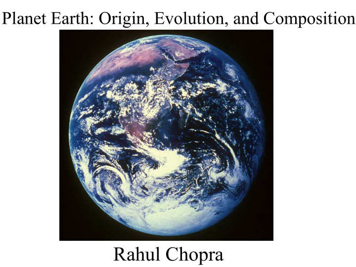 rahul chopra the planets