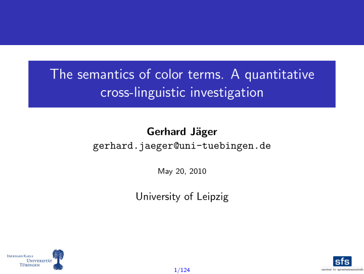 the semantics of color terms a quantitative cross