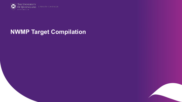 nwmp target compilation aims