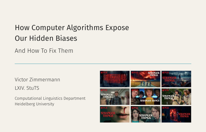 how computer algorithms expose our hidden biases