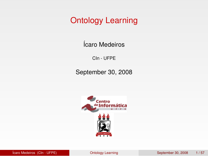 ontology learning