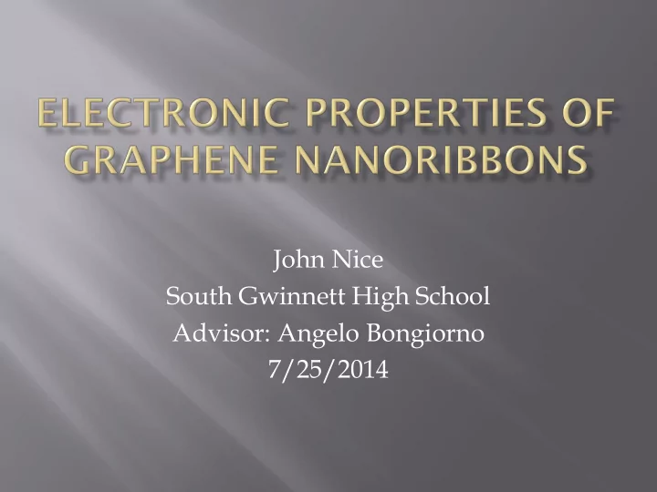 john nice south gwinnett high school advisor angelo