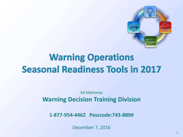 ed mahoney warning decision training division 1 877 954
