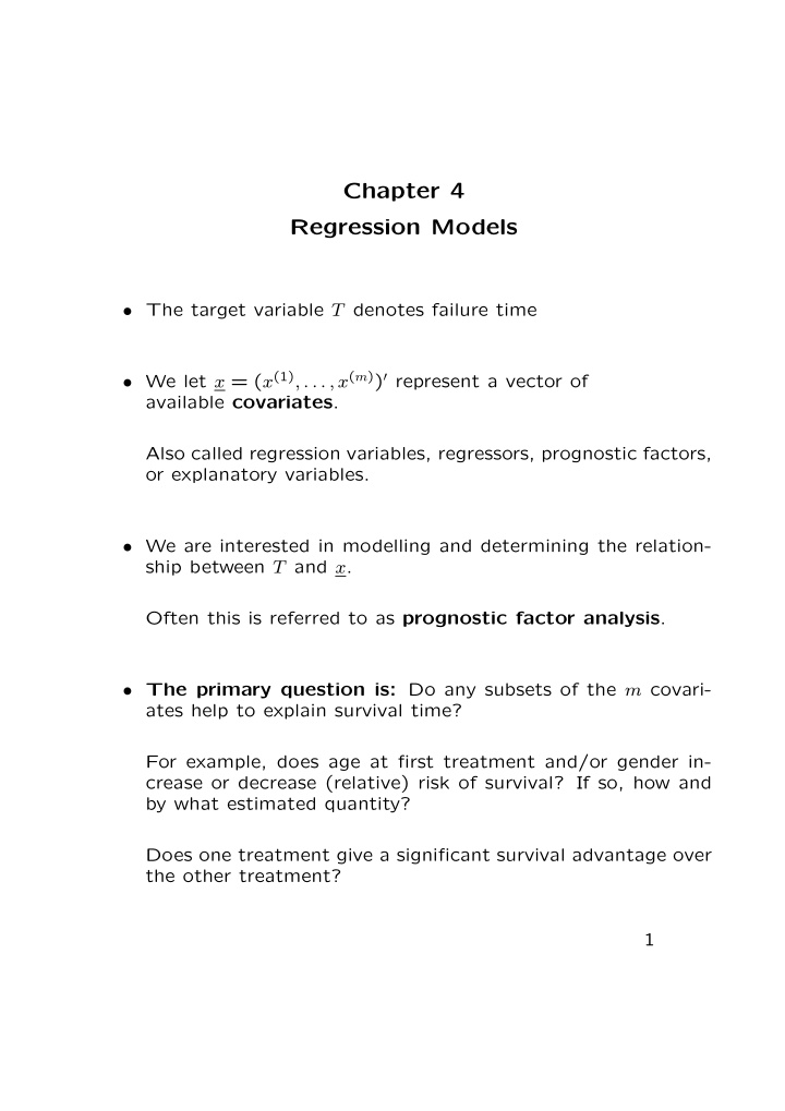 chapter 4 regression models