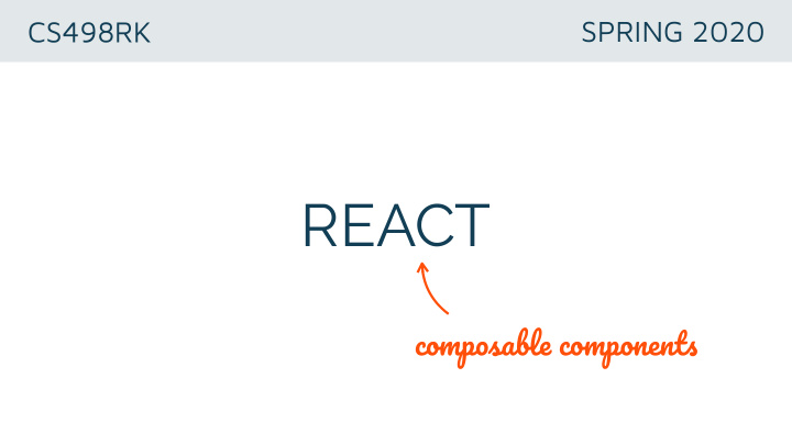 react