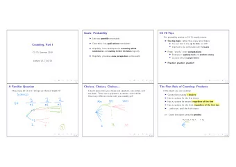 =  Count the object using the product n 1  n 2  n 3  . . .  n k  EE  .    90  4