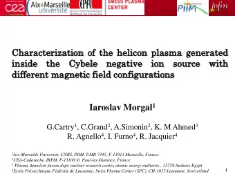 dif  iffer  erent  ent magne  netic  tic fie  ield  ld co  conf  nfig  igurati  uration  ons