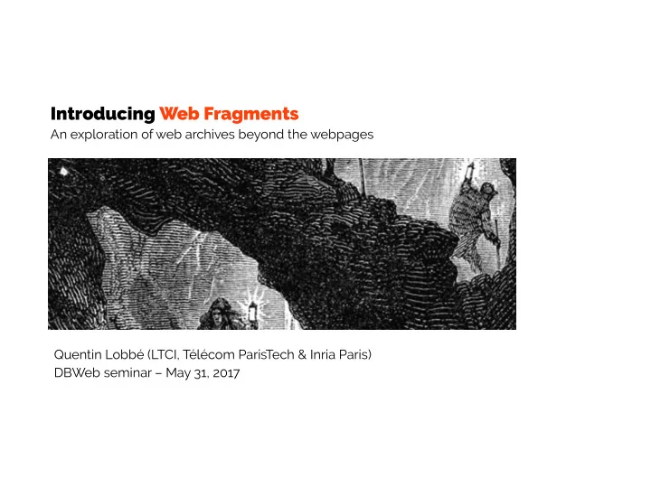 introducing web fragments