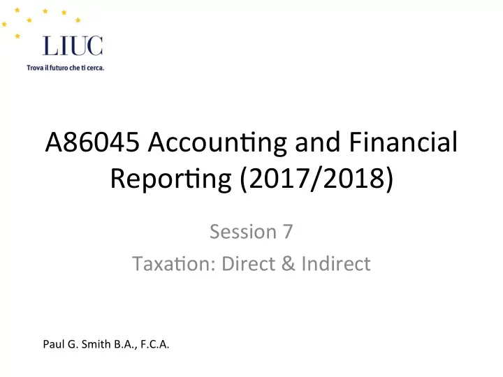 a86045 accoun ng and financial repor ng 2017 2018