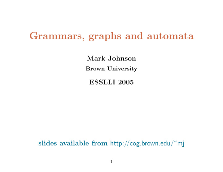 grammars graphs and automata