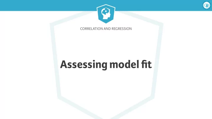 assessing model fit