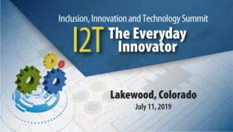Innovation and  Technology Summit  Lakewood, Colorado  July 11, 2019  Welcome!  Jackie Brusoe Asset