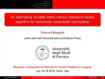 An alternating variable metric inexact linesearch based  algorithm for nonconvex nonsmooth