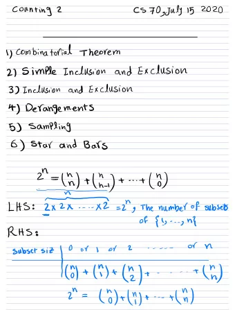 2  nu  e  Nnn  2  no  Y  e 1 Combinatorial Theorem xn y 7  Mlb Inn yn  Hey  a  distribute my ball