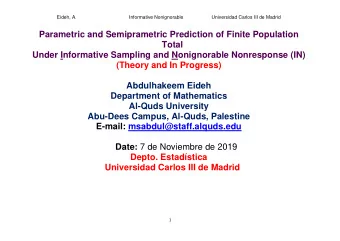 Parametric and Semiprametric Prediction of Finite Population  Total  Under Informative Sampling and